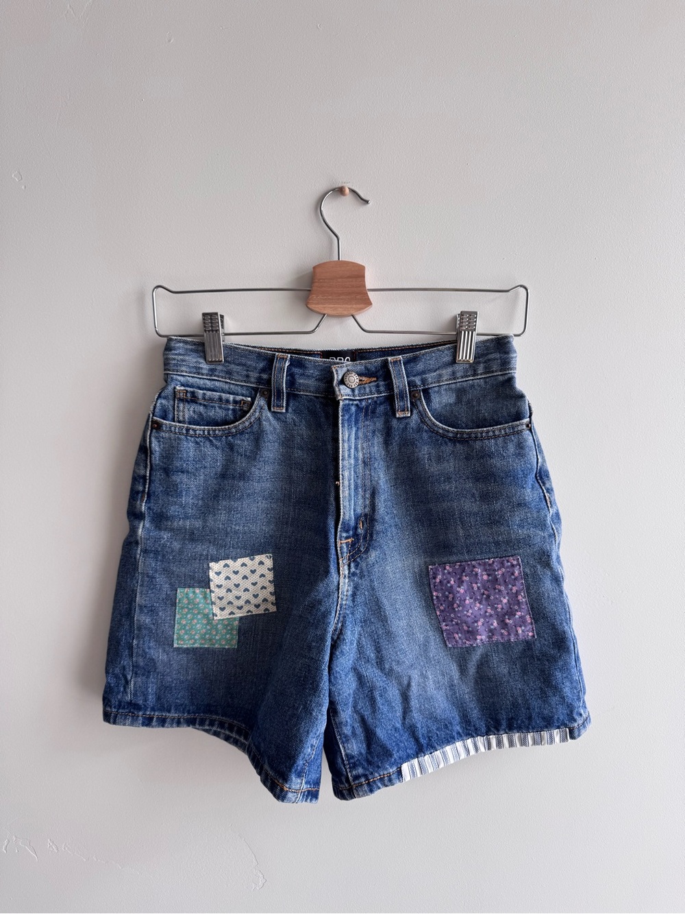 Patchwork Mom Shorts
